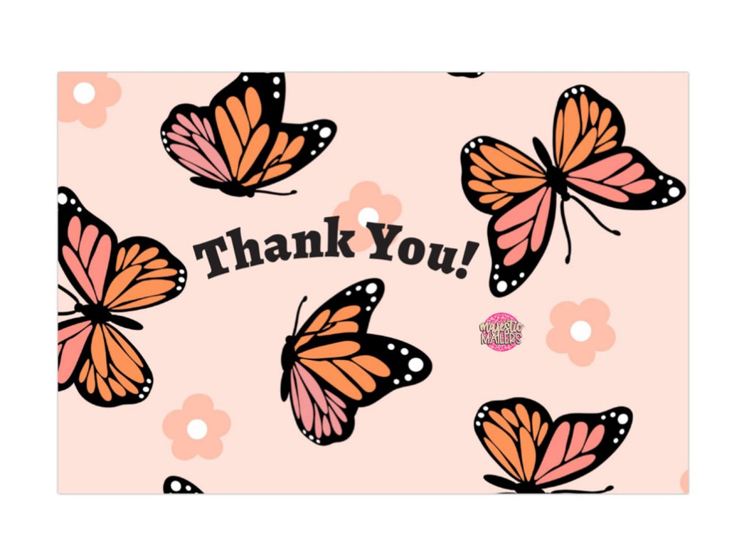4x6 Package insert thank you cards Qty 100