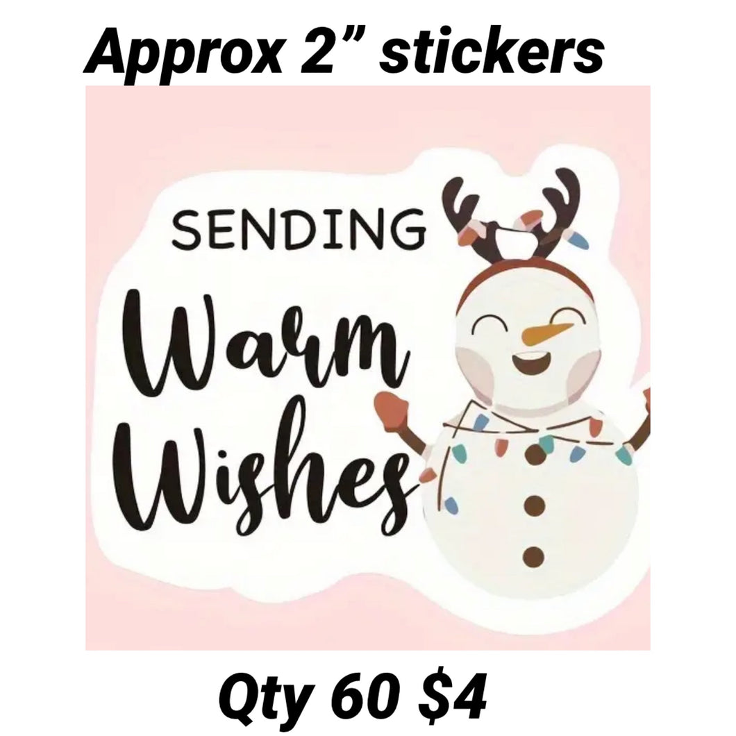 Packaging stickers qty 60