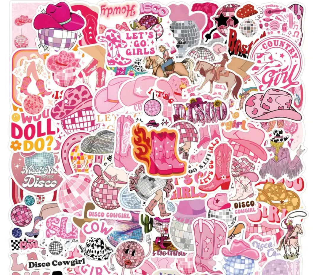 Mixed set of 10 vinyl stickers