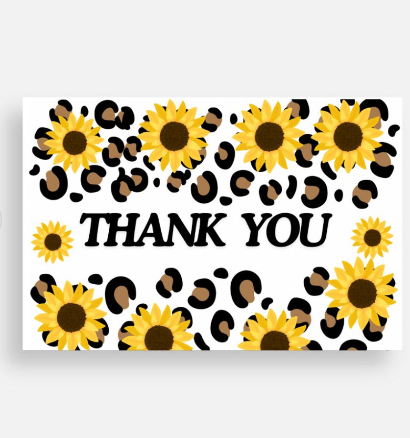 4x6 Package insert thank you cards Qty 100