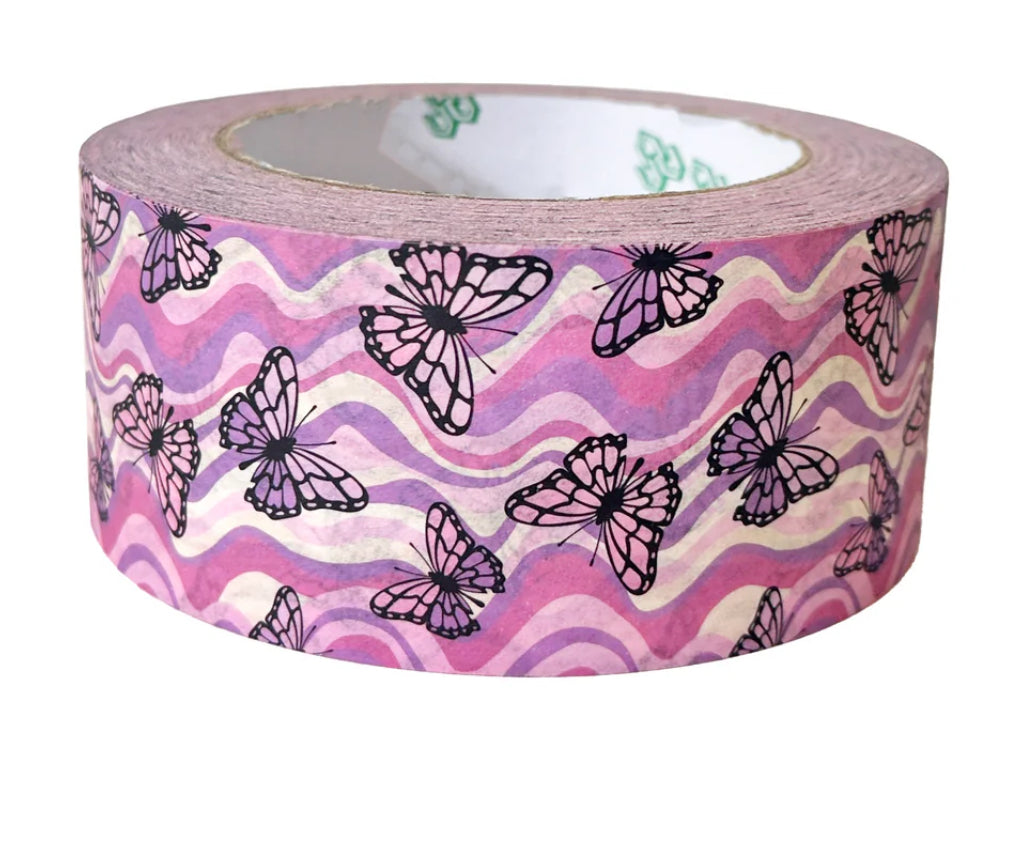 Butterfly packaging tape