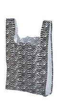Load image into Gallery viewer, Set of 100 zebra merchandise bags 8” x 5” x 16”
