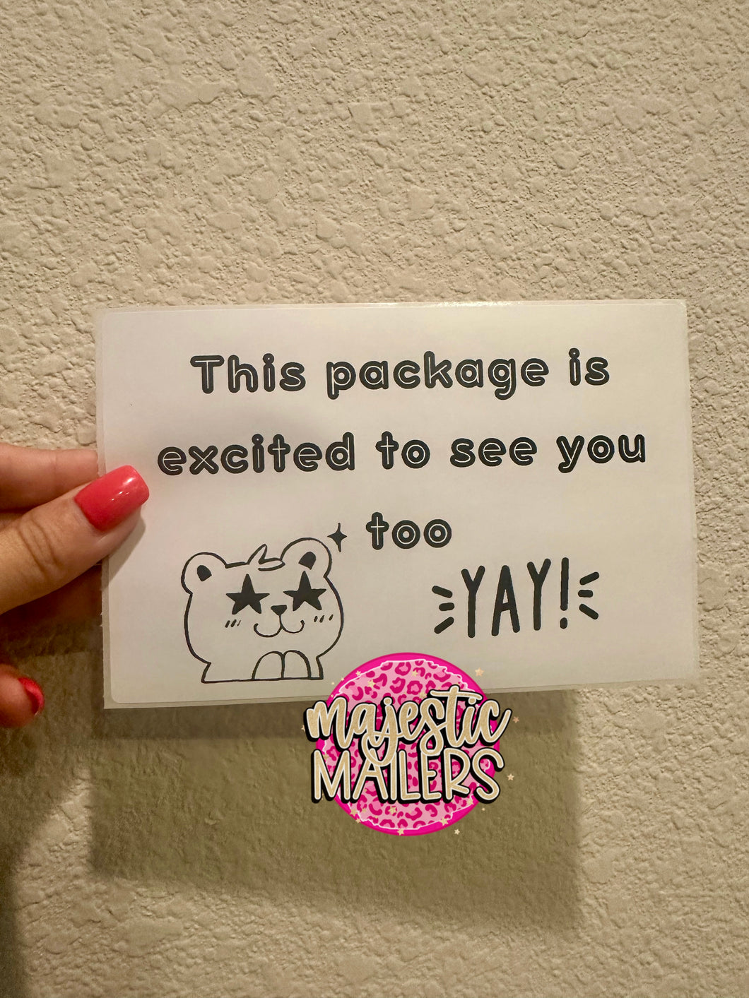 4x6 Packaging stickers set of 100