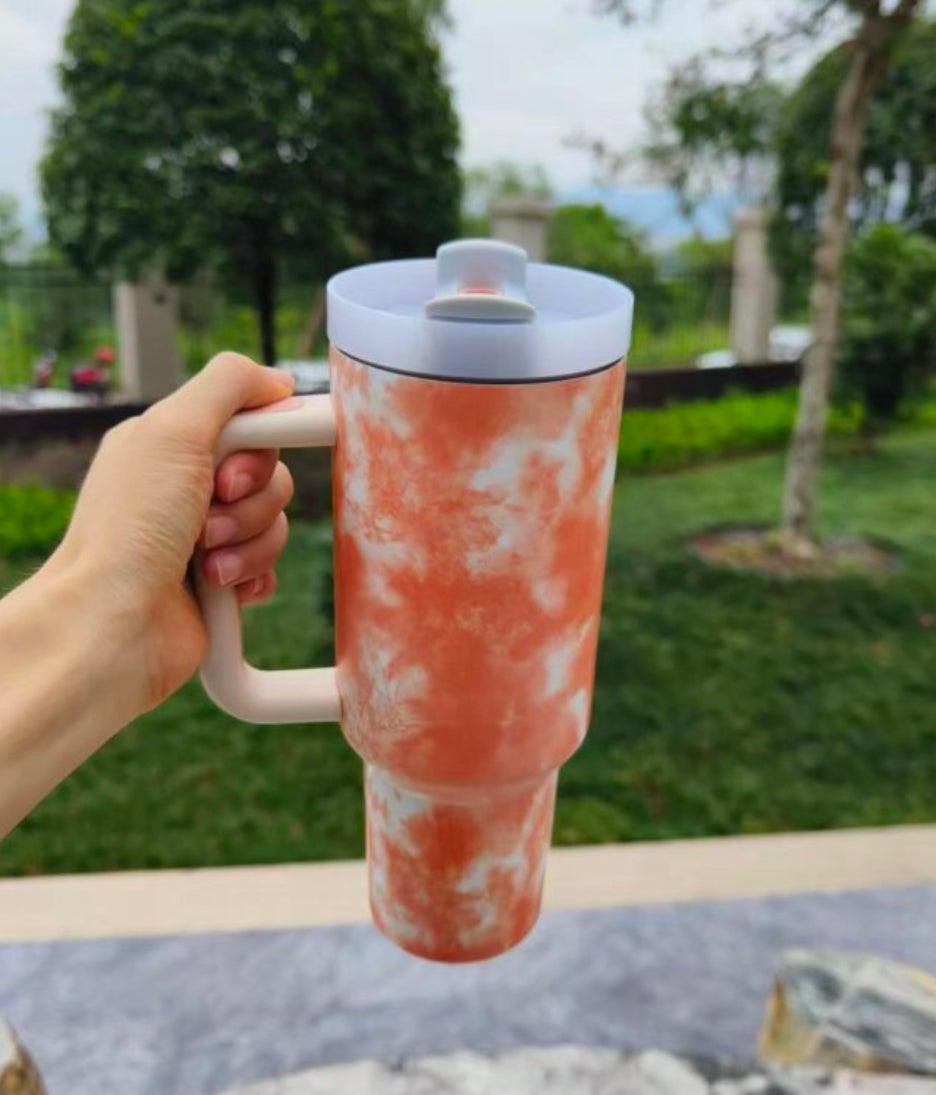 40oz stainless steel tie dye tumbler