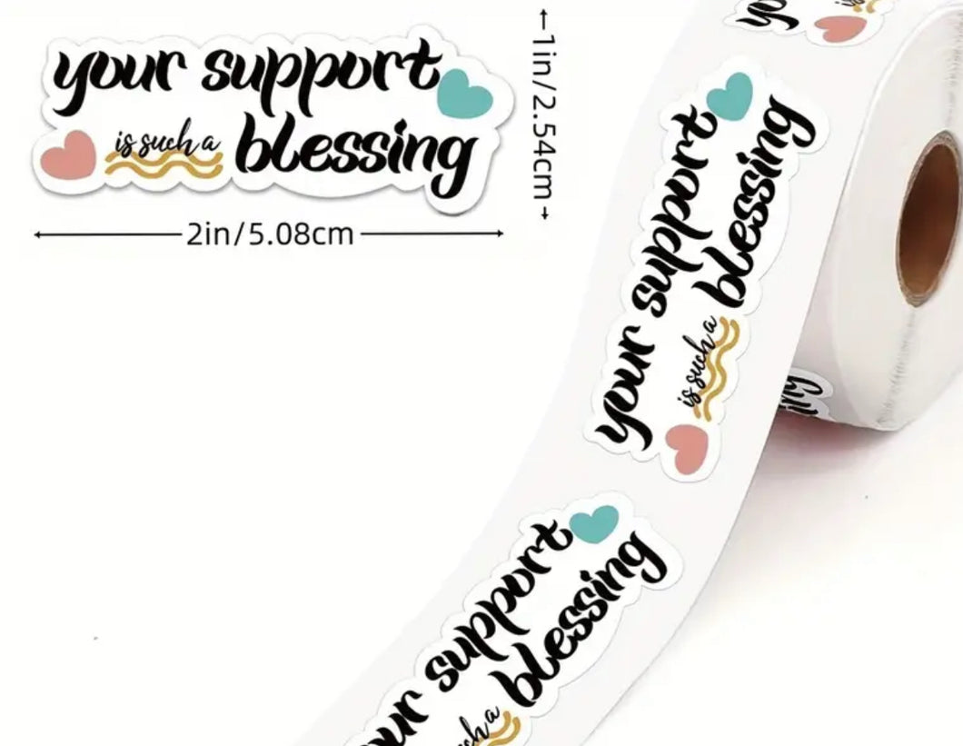 Packaging stickers qty 100