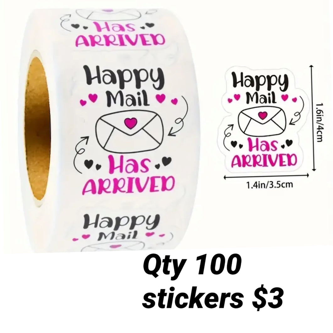 Packaging stickers qty 100