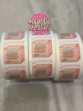 Load image into Gallery viewer, 1.5” Exclusive designed waterproof Packaging stickers qty 100
