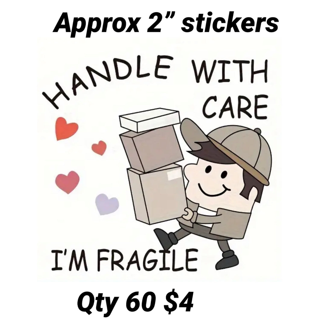 Packaging stickers qty 60