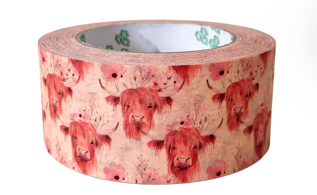 Highland cow packaging tape