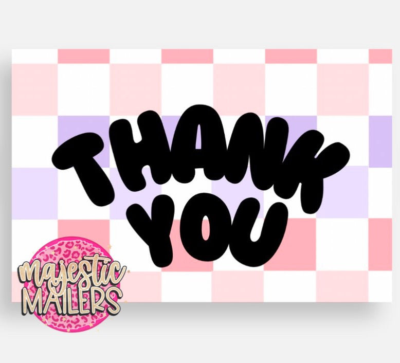 4x6 package insert thank you cards qty 25