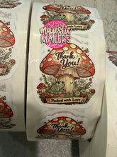 Load image into Gallery viewer, 1.5” Exclusive designed waterproof Packaging stickers qty 100
