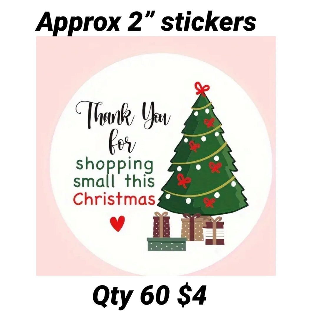 Packaging stickers qty 60