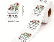 Load image into Gallery viewer, Packaging stickers qty 100
