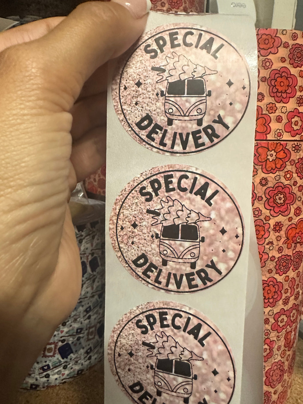 2” Packaging stickers qty 100