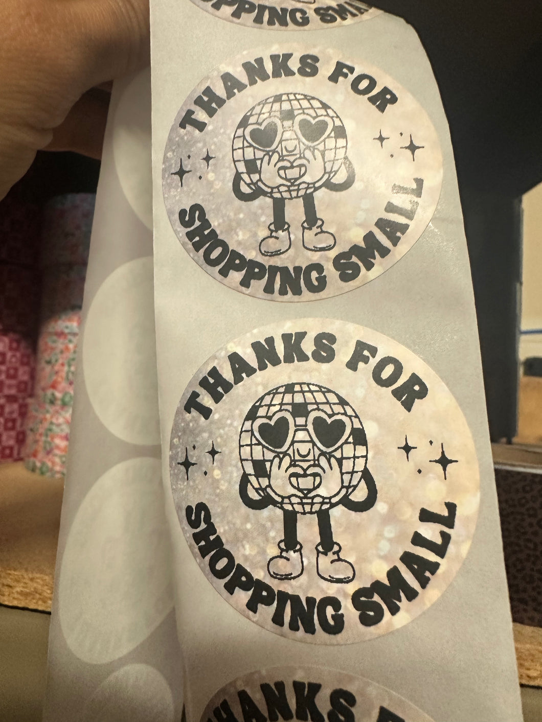 2” Packaging stickers qty 100