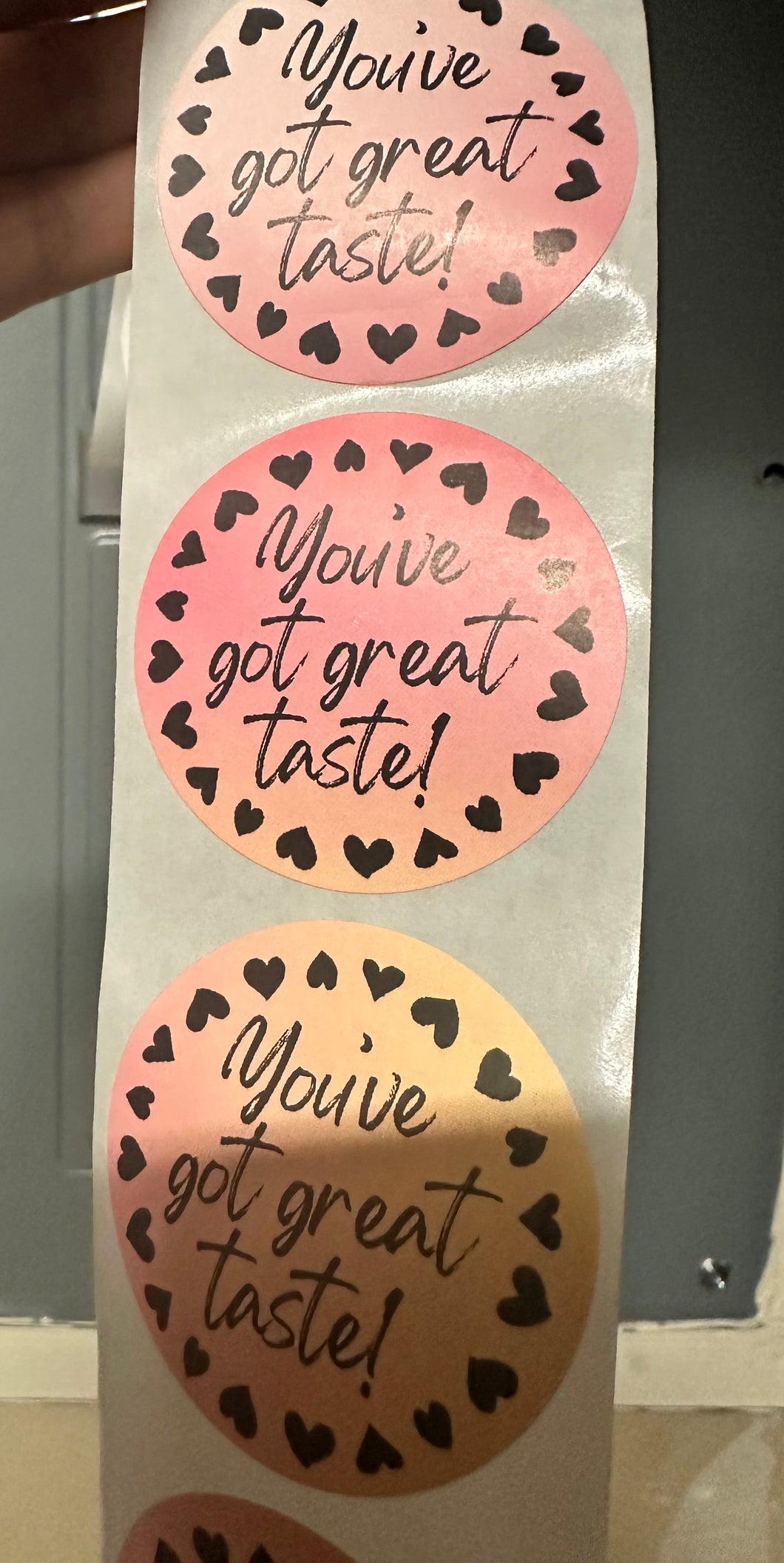 2” Packaging stickers qty 100