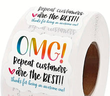 Load image into Gallery viewer, Packaging stickers qty 100

