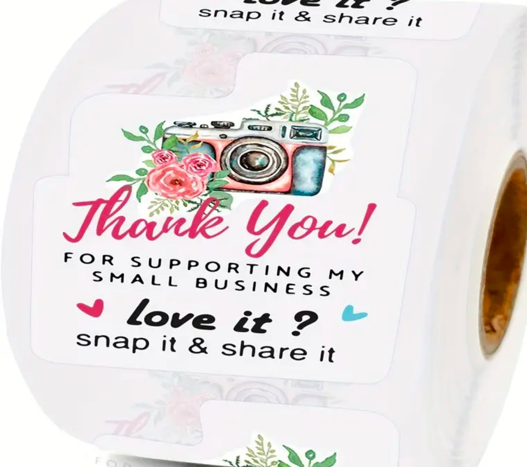 Packaging stickers qty 100