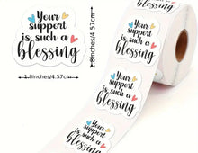 Load image into Gallery viewer, Packaging stickers qty 100

