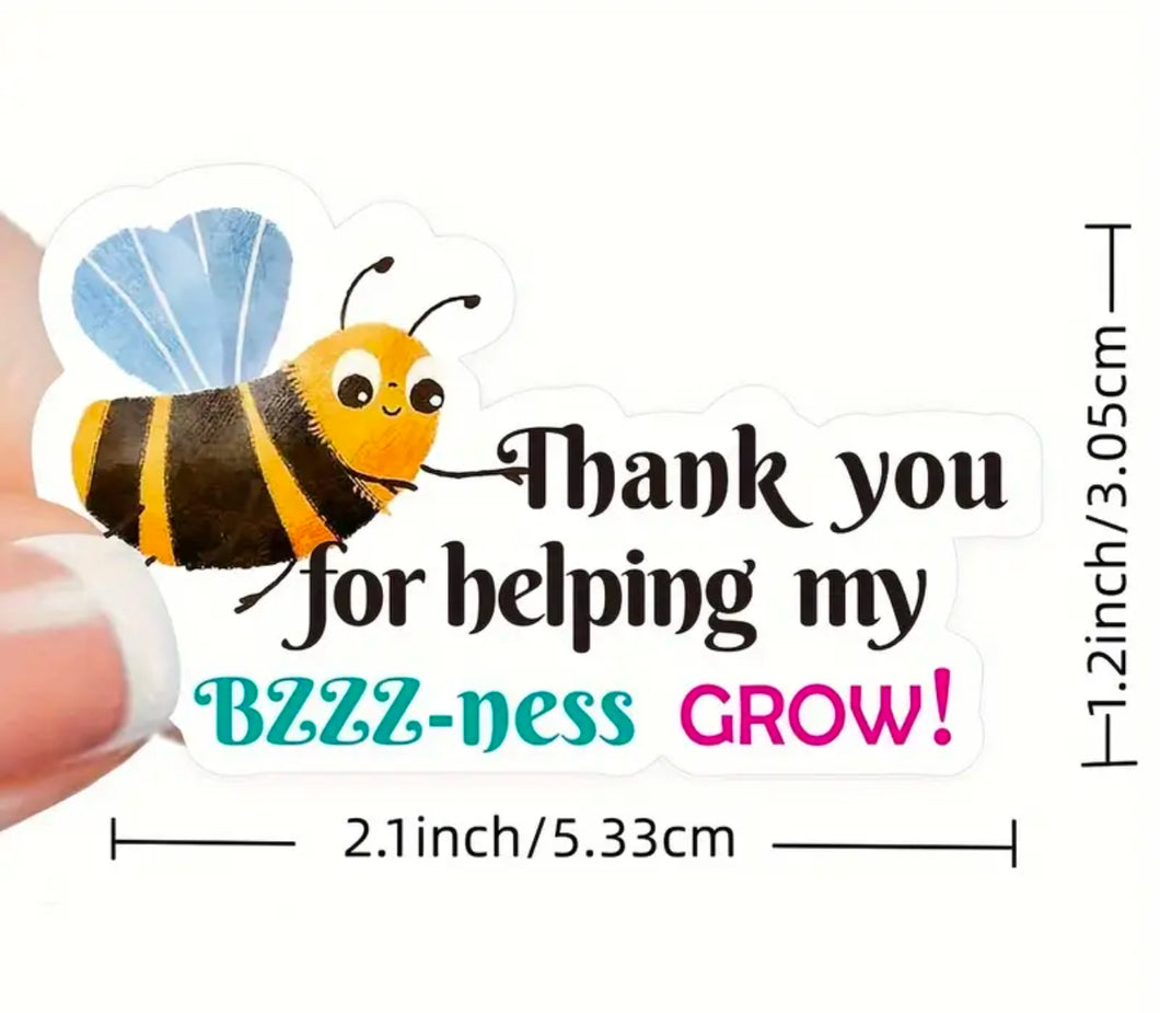 Packaging stickers qty 100