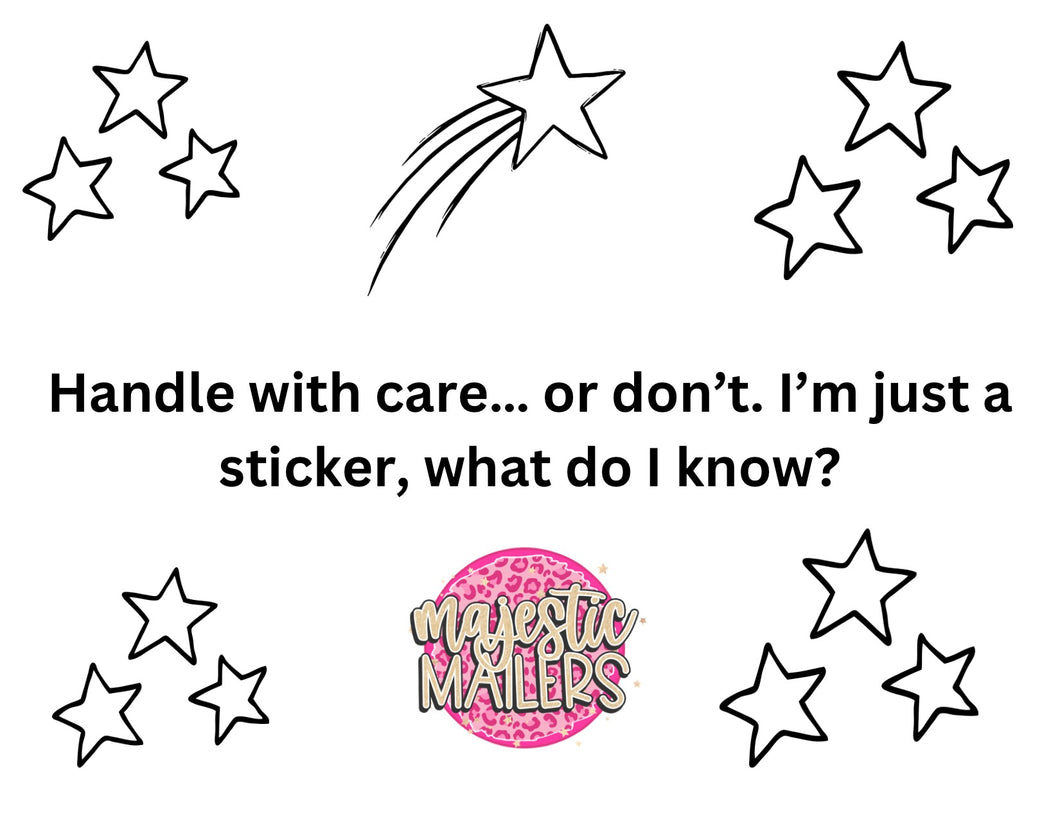 3x3 packaging stickers set of 100