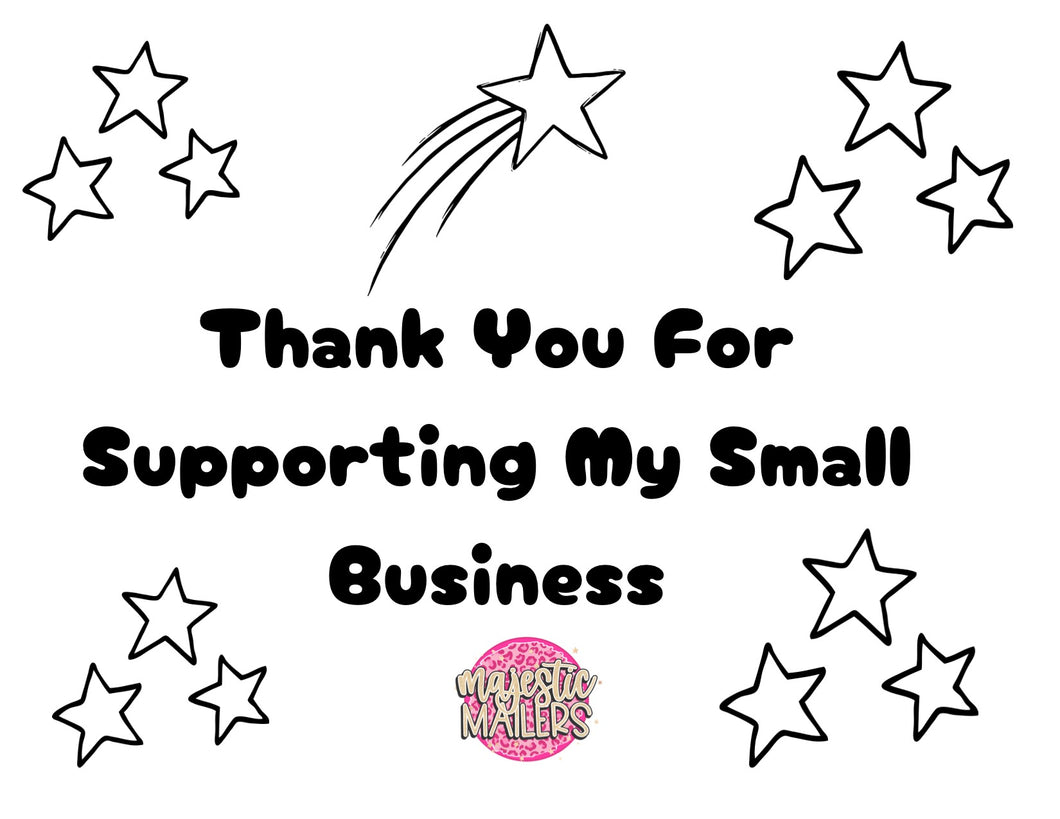 3x3 packaging stickers set of 100