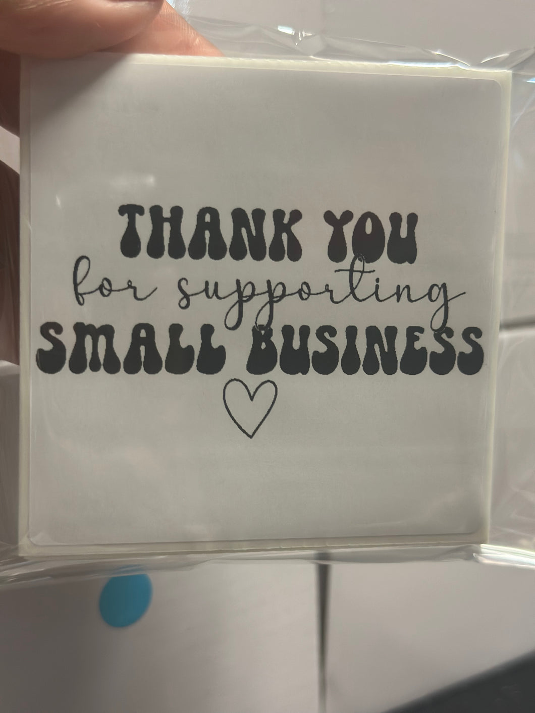 3x3 packaging stickers set of 100