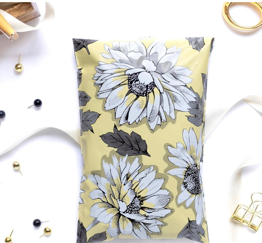 10x13 Sunflower Poly mailers set of 100
